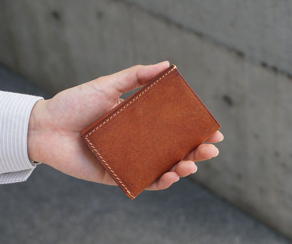 イタリアンレザーの小さなお財布『三つ折りコンパクトウォレット』｜イボーナ公式オンラインショップ